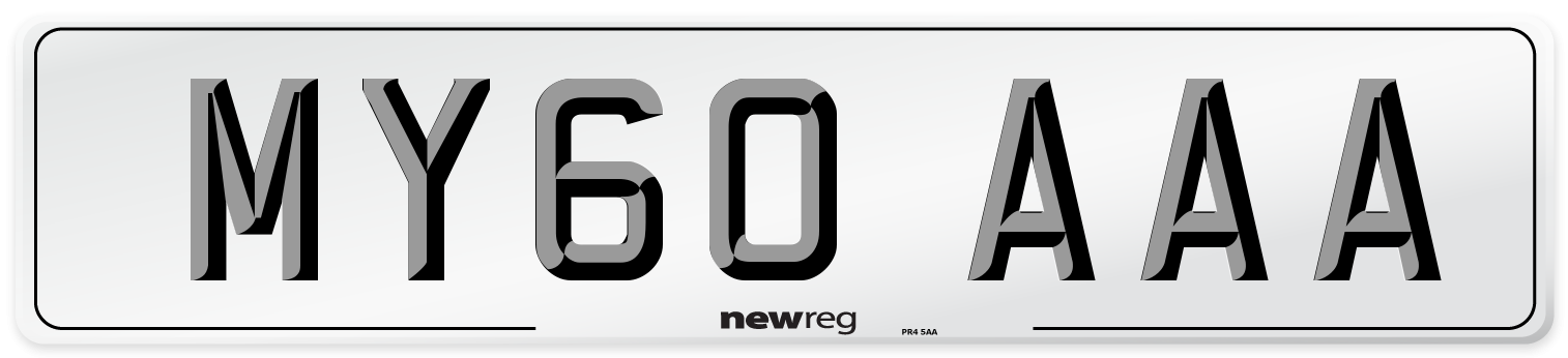 MY60 AAA Number Plate from New Reg